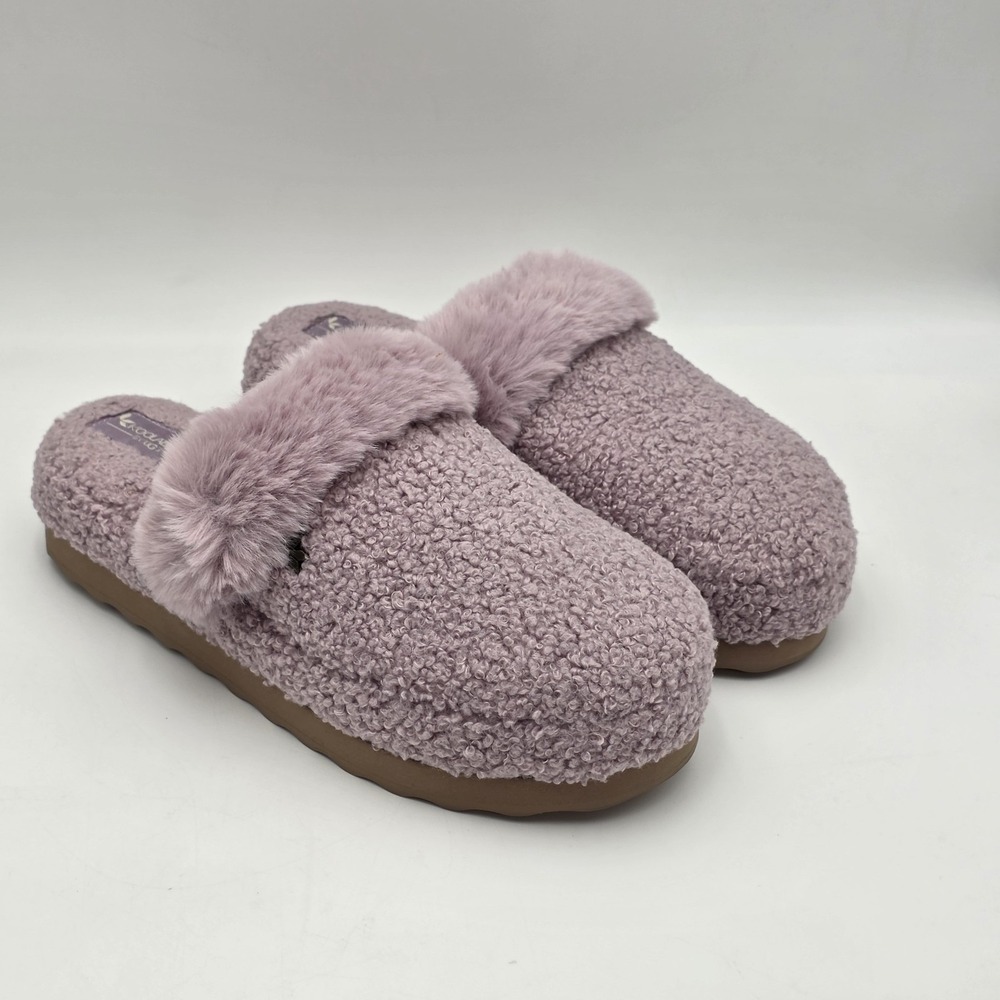 Koolaburra UGG Women's Size 9 Slide Slipper Light Purple Fuzzy Cozy Faux Fur